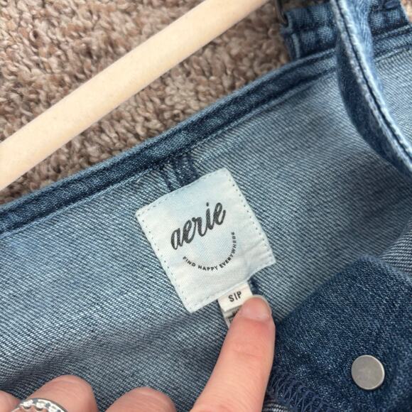 Aerie Blue Denim Jumpsuit - Picture 9 of 16